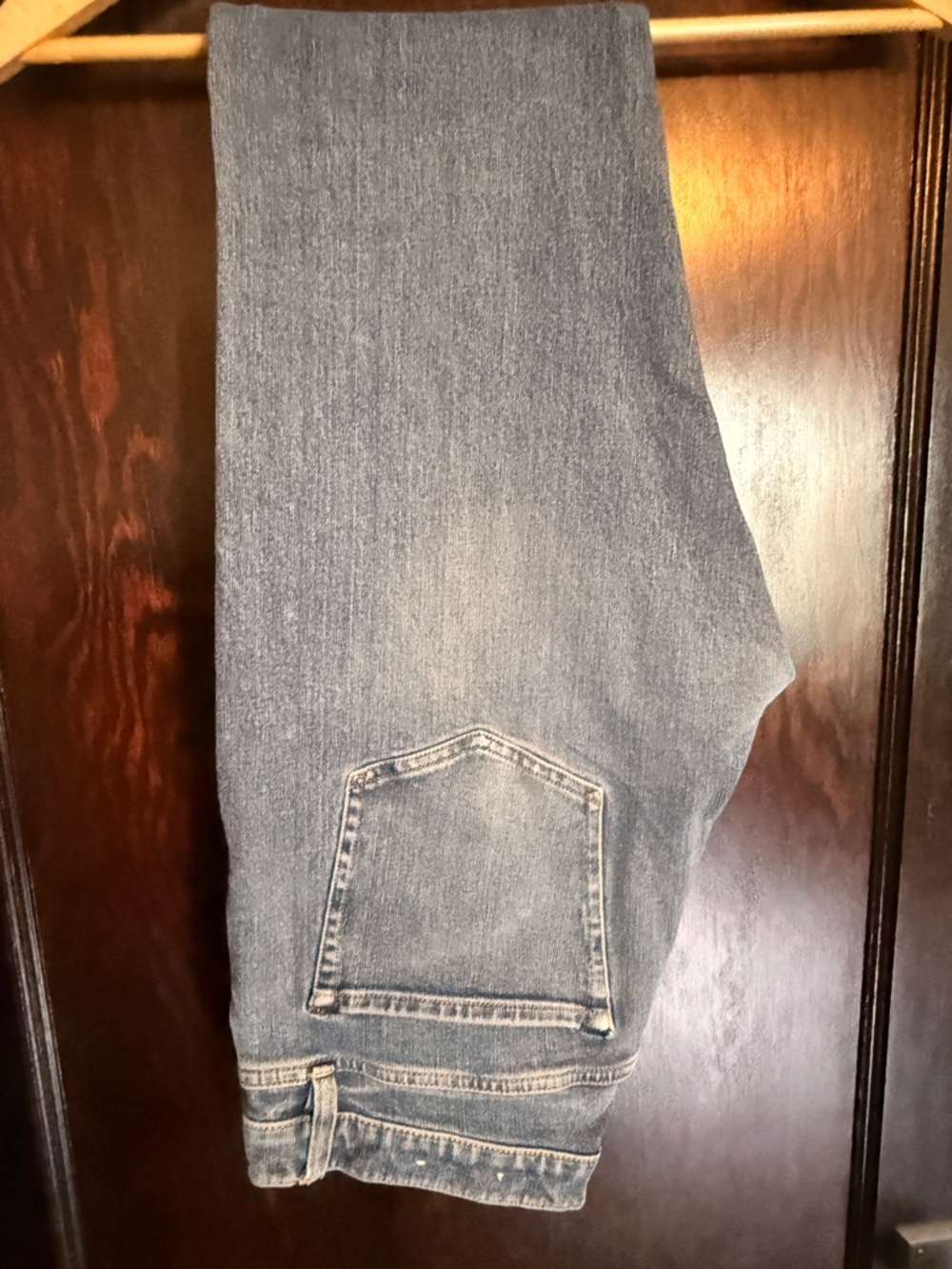Men's Straight Blue Denim Jeans - Classic Straight Fit